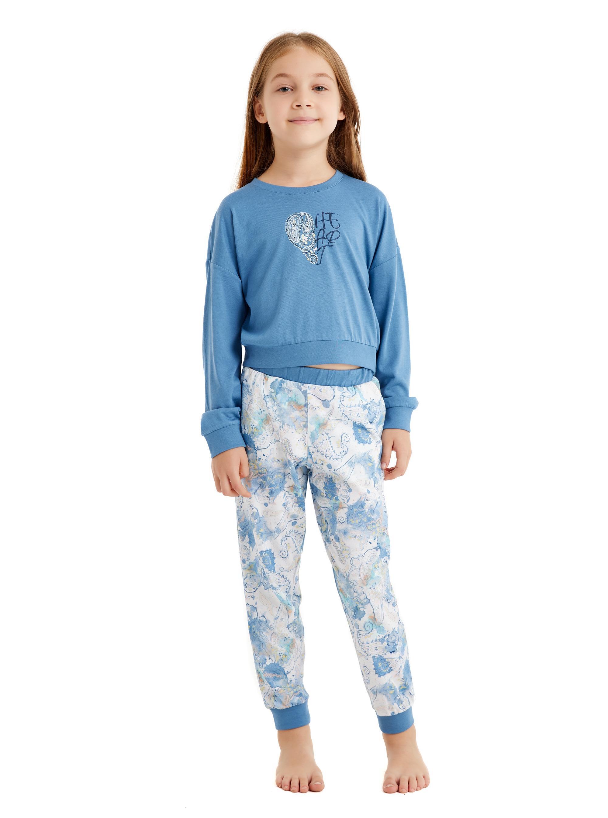 Blackspade Kız Çocuk Mavi Pijama Takımı 51638