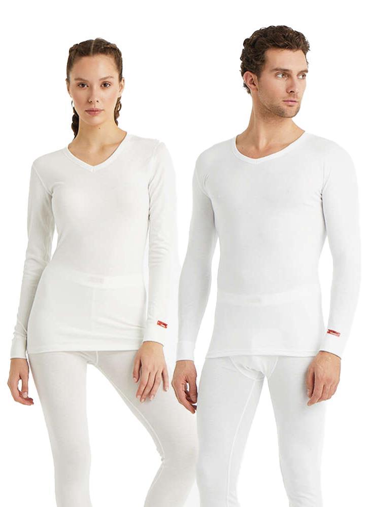 Blackspade Unisex Beyaz Termal Üst İçlik 2. Seviye 1257