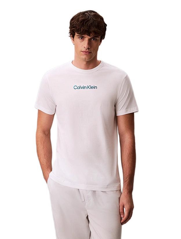 Calvin Klein Erkek Beyaz Kısa Kollu Pijama Üstü 000NM2748E 