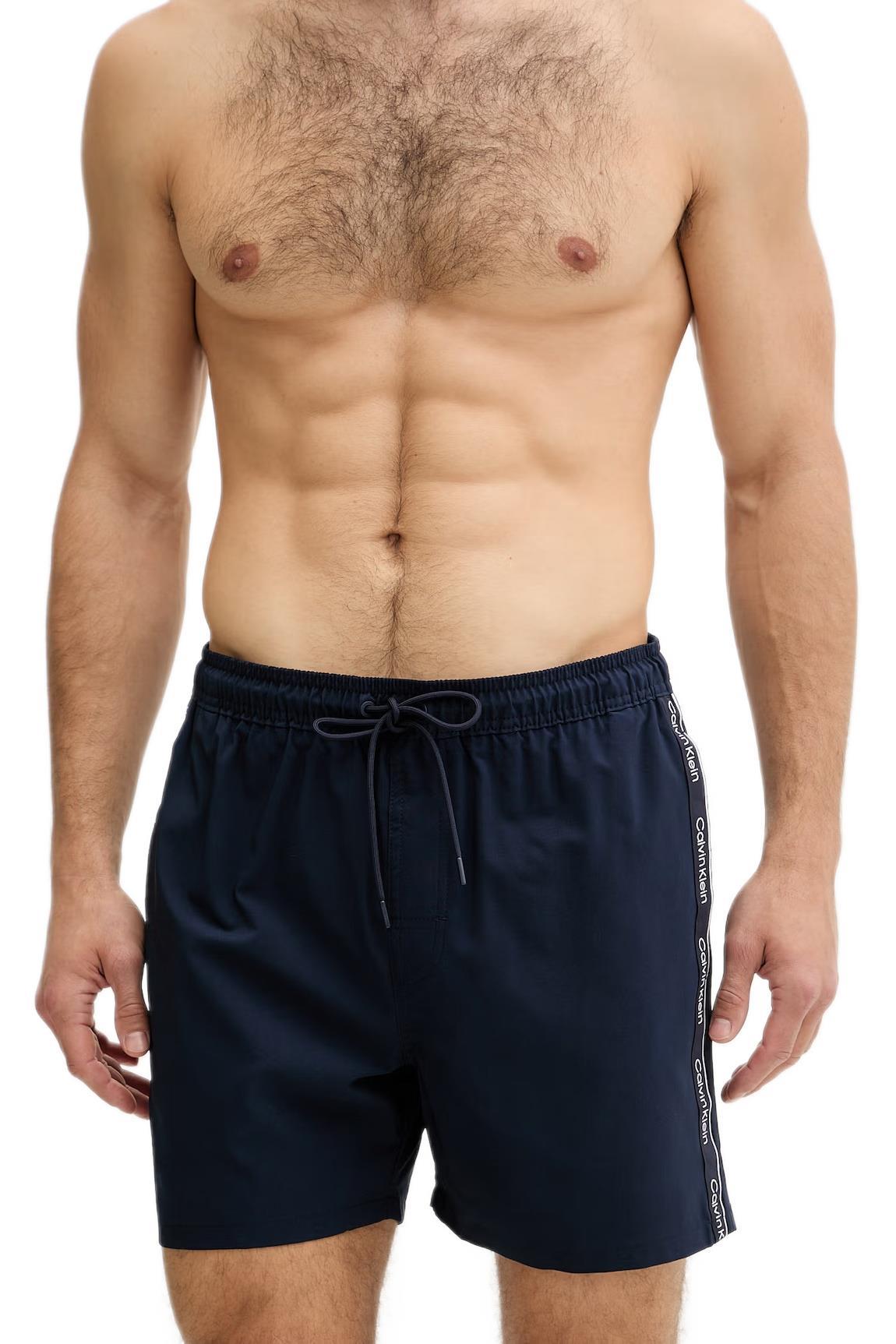 Calvin Klein Erkek Mavi Deniz Şortu LV00N61002 