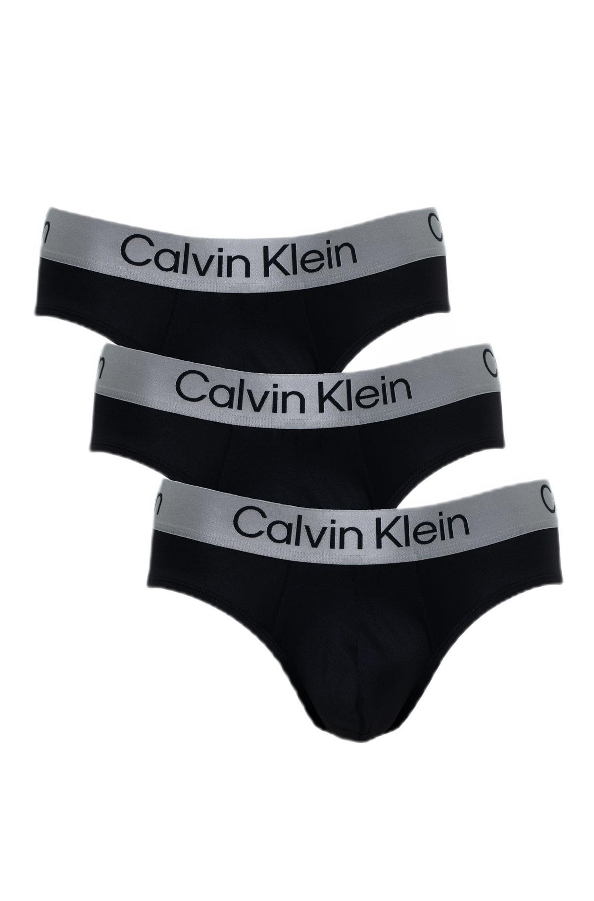 Calvin Klein Erkek Siyah 3'lü Slip LV00NB4122 