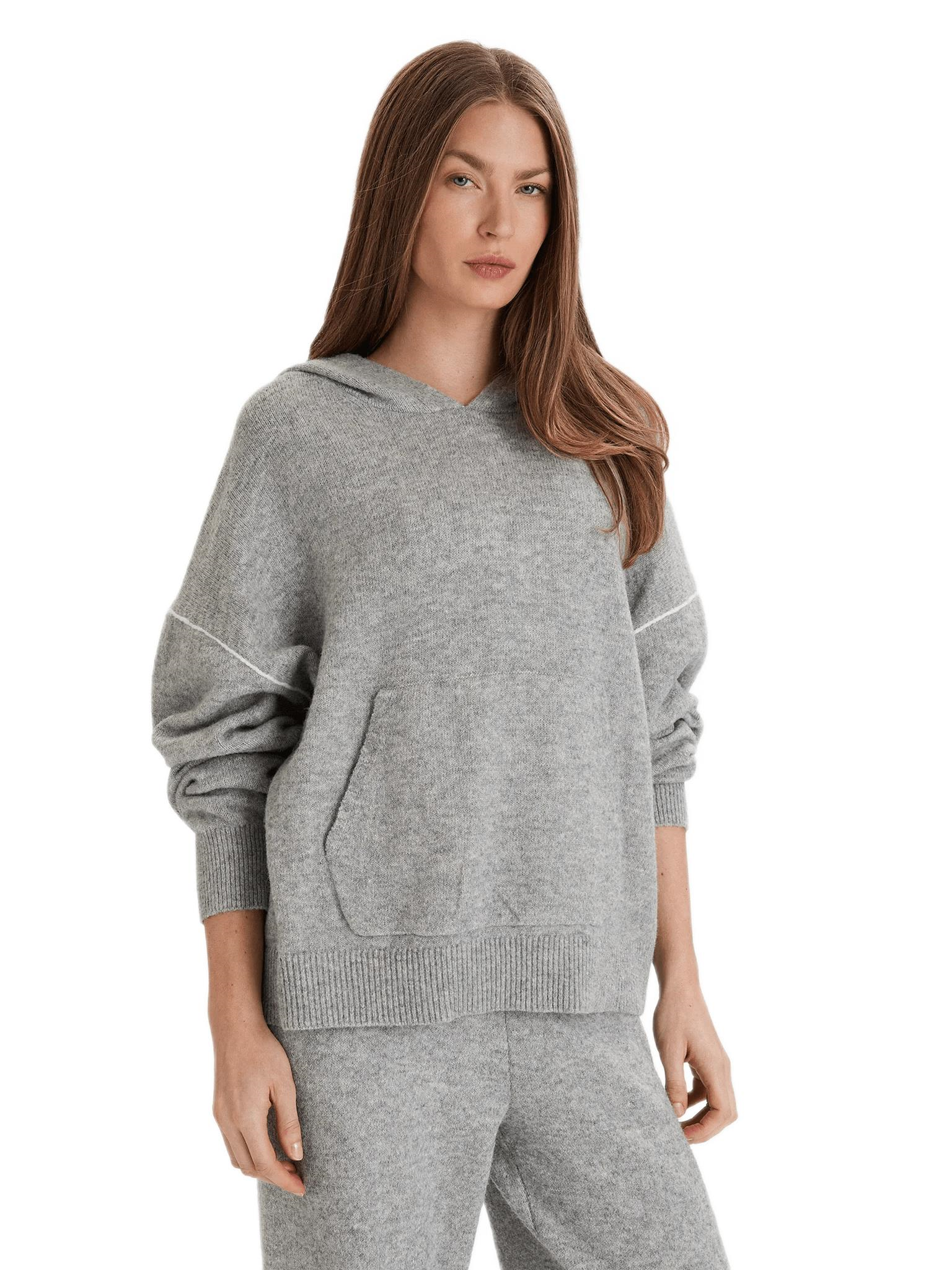 Calvin Klein Kadın Gri Kapüşonlu Sweatshirt LV00QS7568