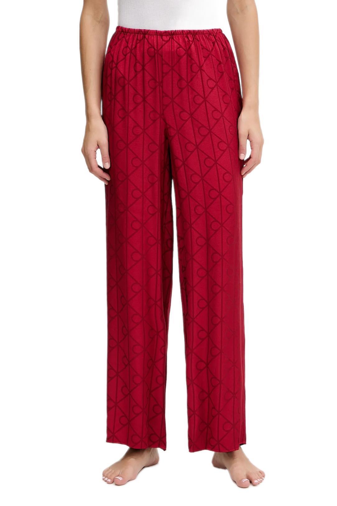 Calvin Klein Kadın Kırmızı AOP Desenli Pijama Altı LV00QS7536