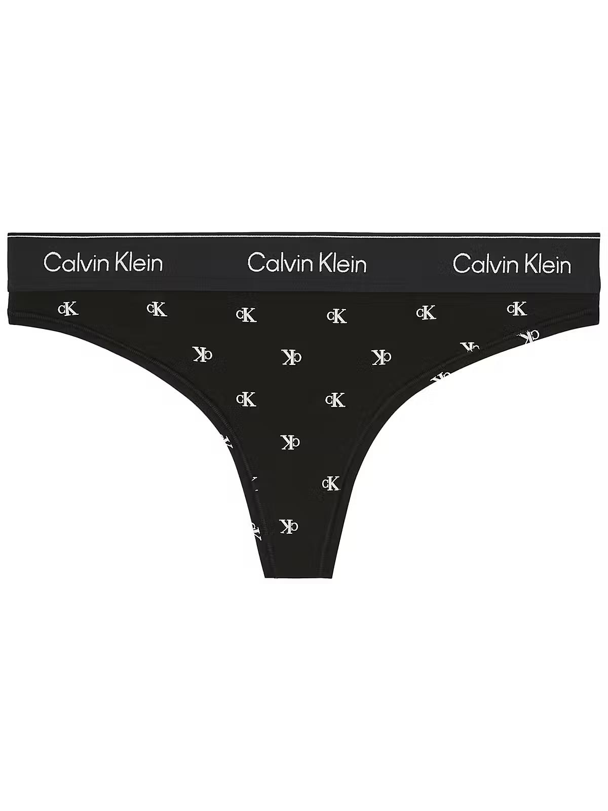 Calvin Klein Kadın Siyah Tanga Külot LV00QF8518