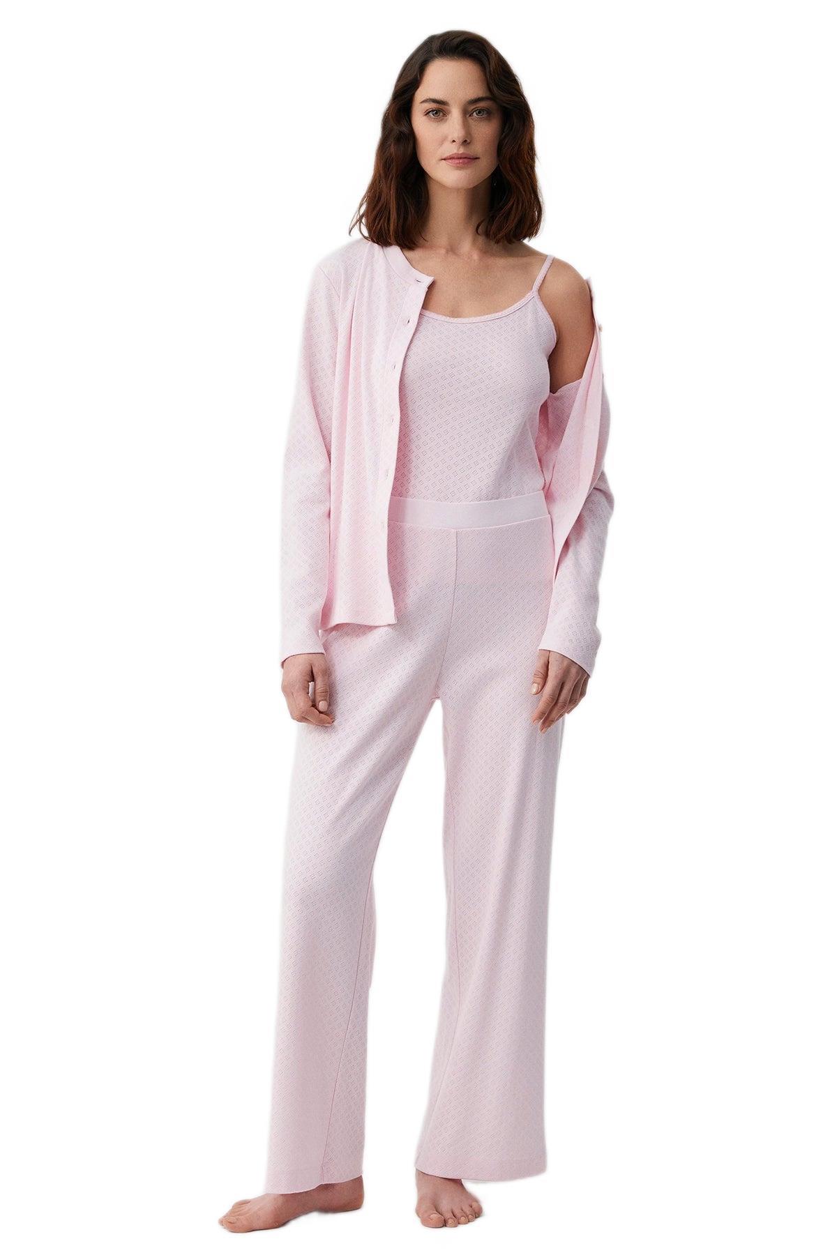 Catherine's Kadın Pembe 3'lü Pijama Takım C2820