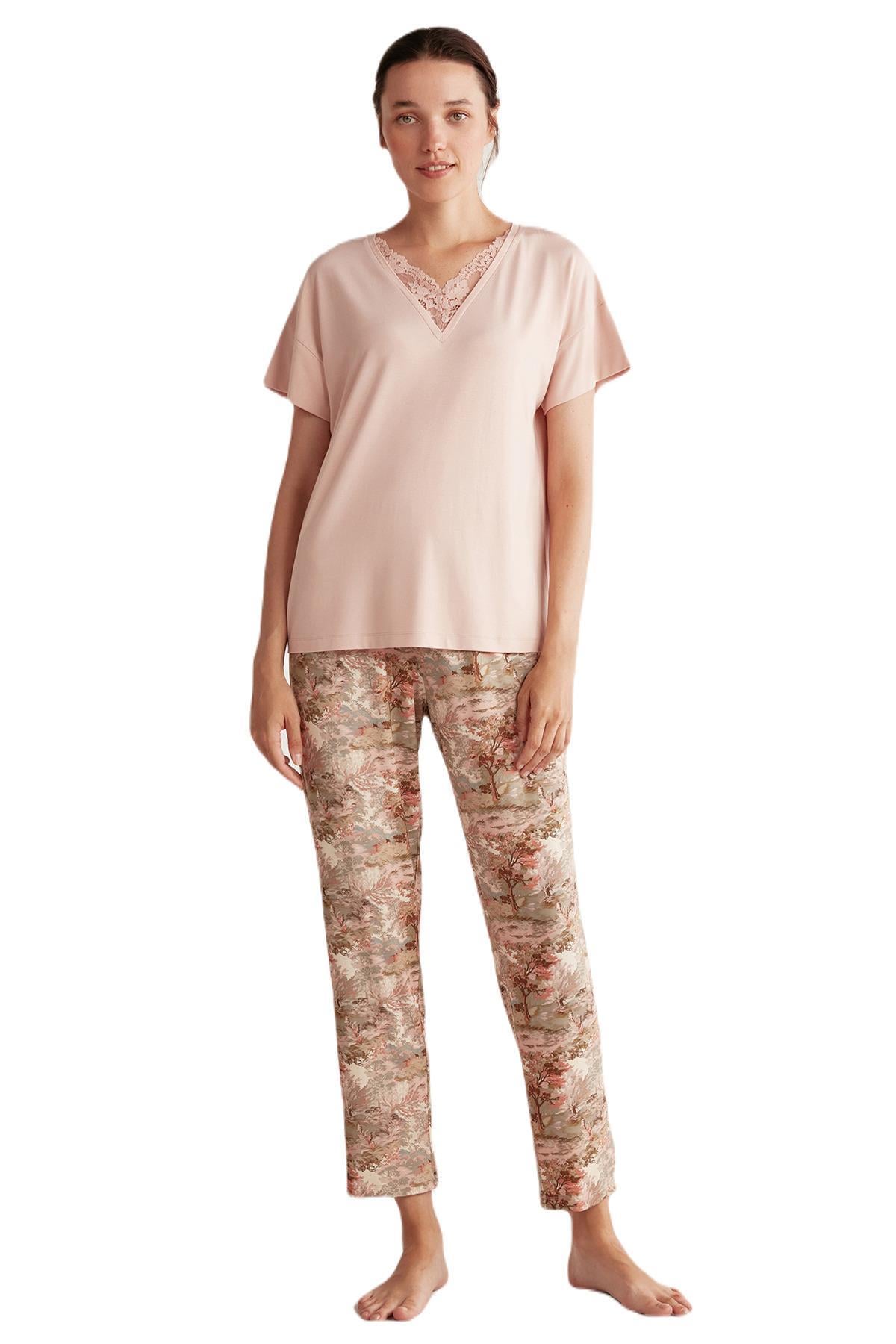 Catherine's Kadın Pembe Pijama Takım 2541 