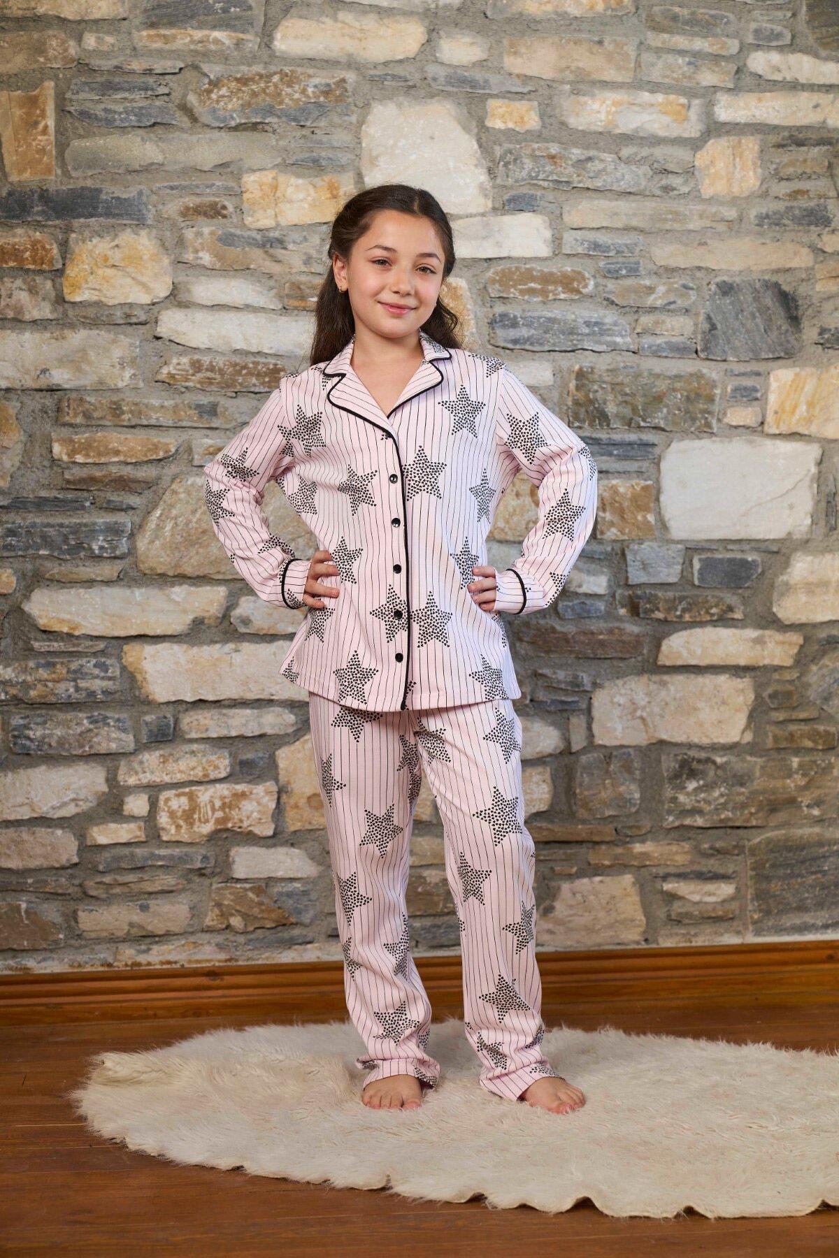 Cossy By Aqua Kız Çocuk Pembe Pijama Takımı 26453 
