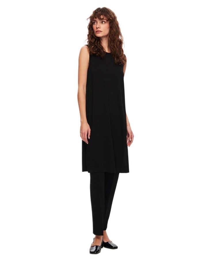 Miss Dalida Siyah Basic Kolsuz Triko Tunik 