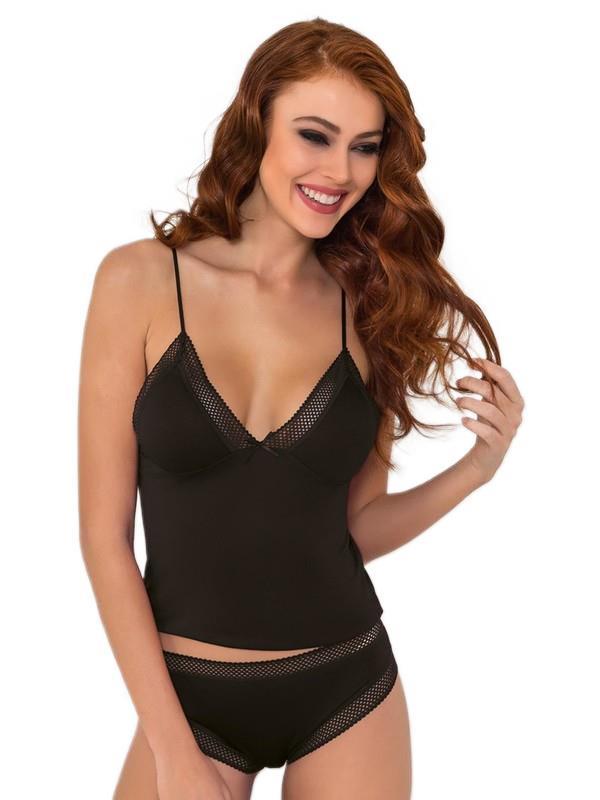 Pierre Cardin Kadın Dantelli Penye Kaşkorse Set 305 