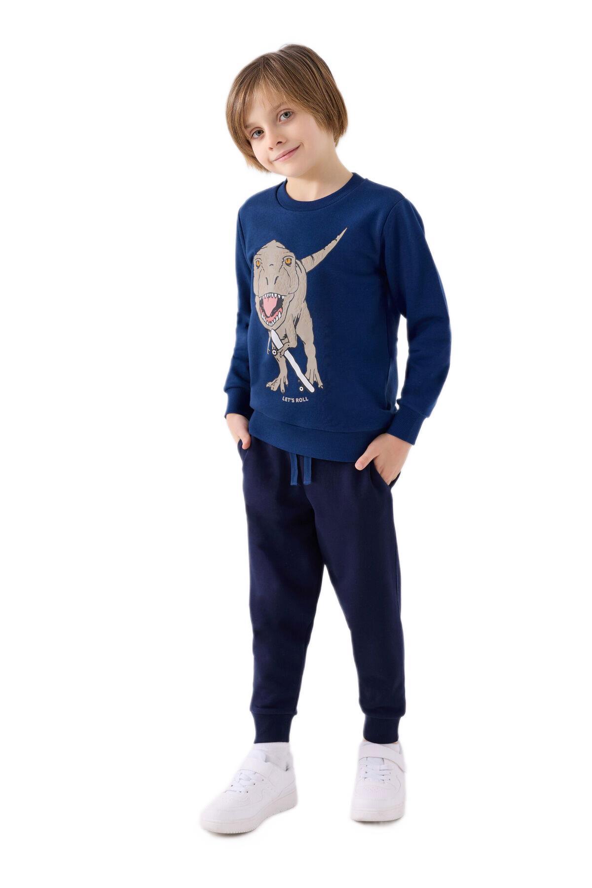 Roly Poly Erkek Çocuk İndigo Eşofman Takım 3430-2 
