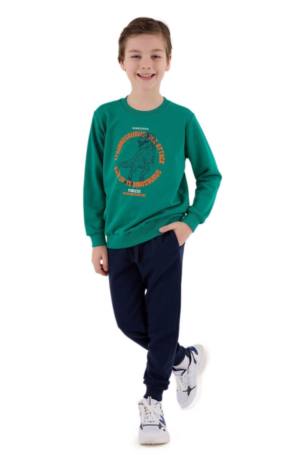 Roly Poly Erkek Çocuk Yeşil Eşofman Takımı RP3673-G