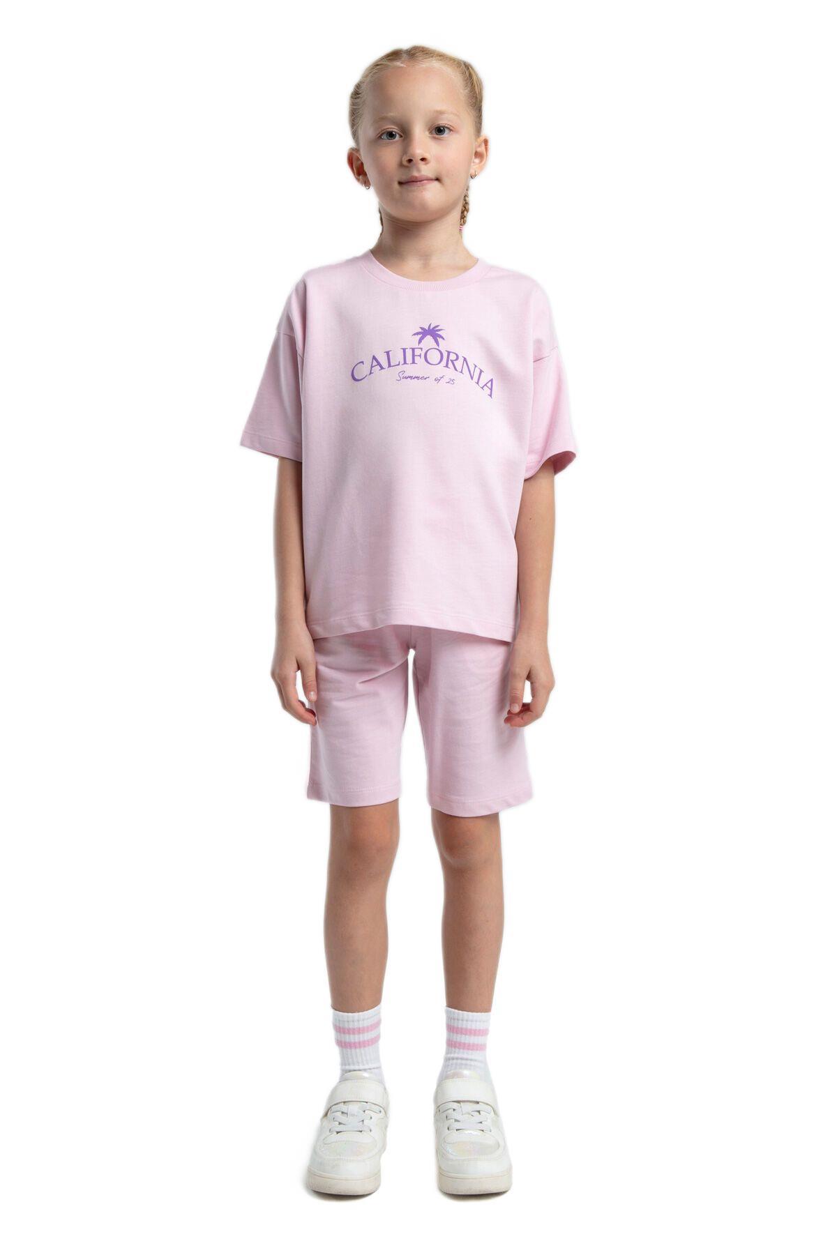 Rolypoly Kız Çocuk Pembe Pijama Takım 3591-2