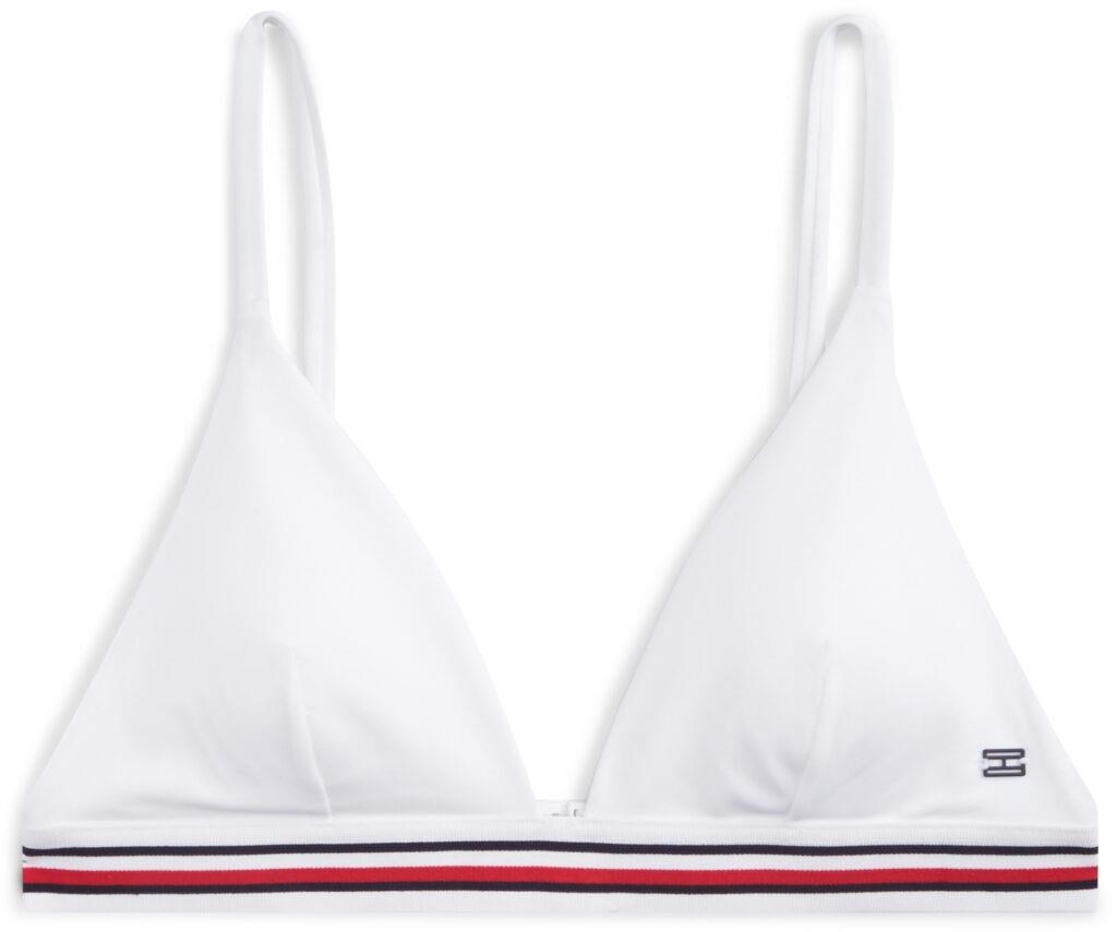 Tommy Hilfiger Kadın Beyaz Triangle Bikini Top UW0UW06350