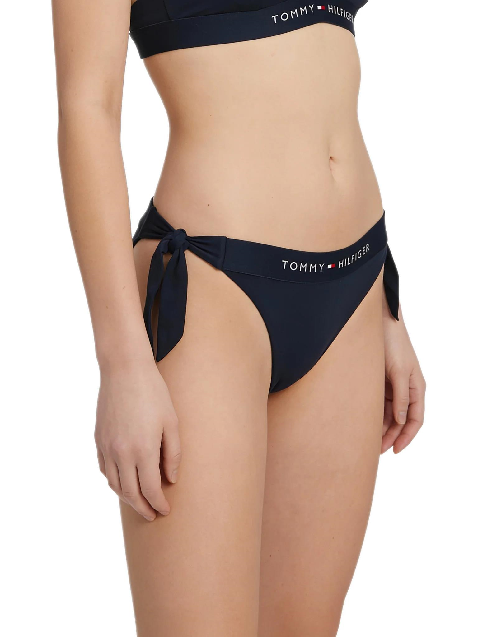 Tommy Hilfiger Kadın Lacivert Yan Bağlamalı Bikini Altı UW0UW06362 