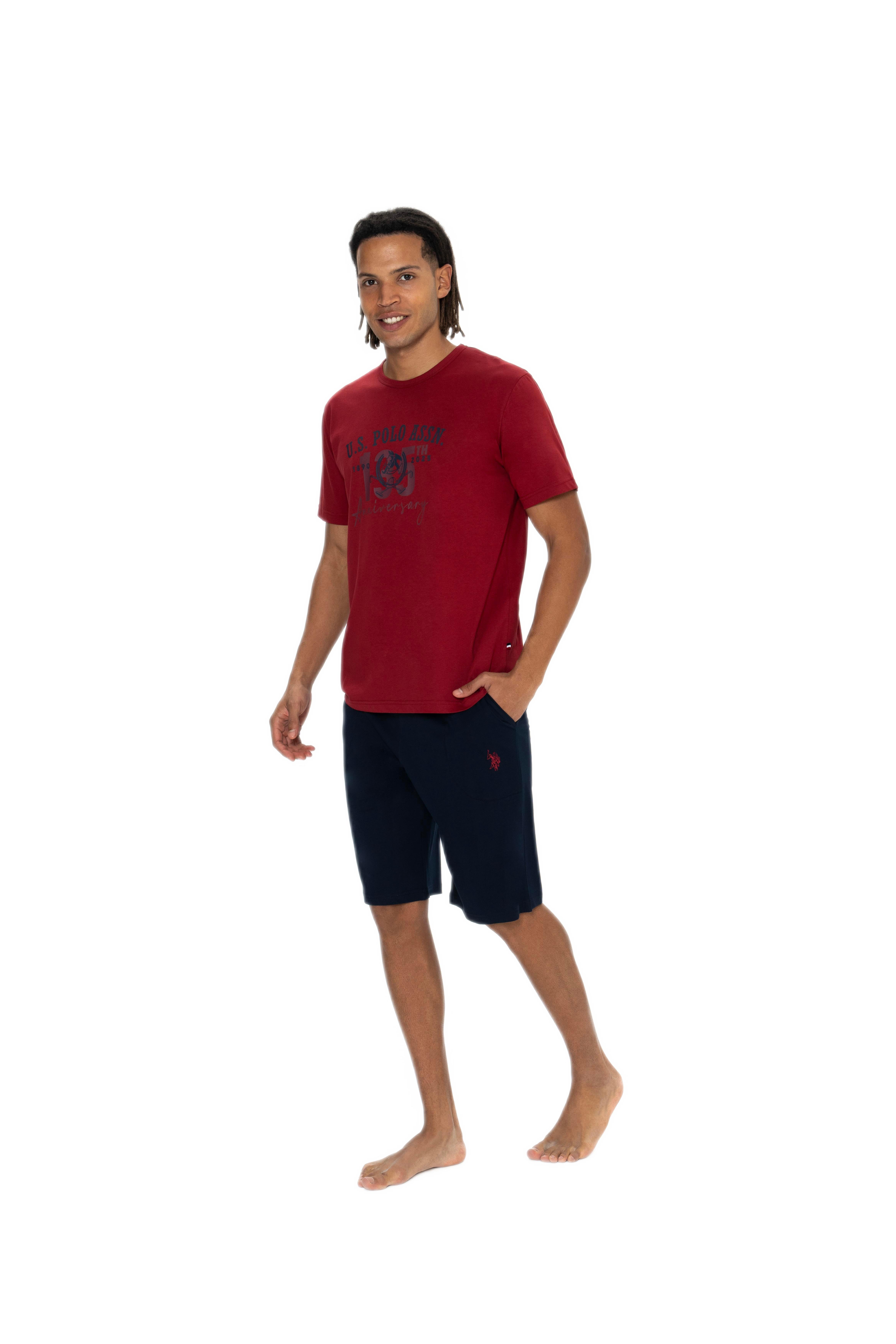U.S. Polo Assn. Erkek Bordo Şort Takım 18884 