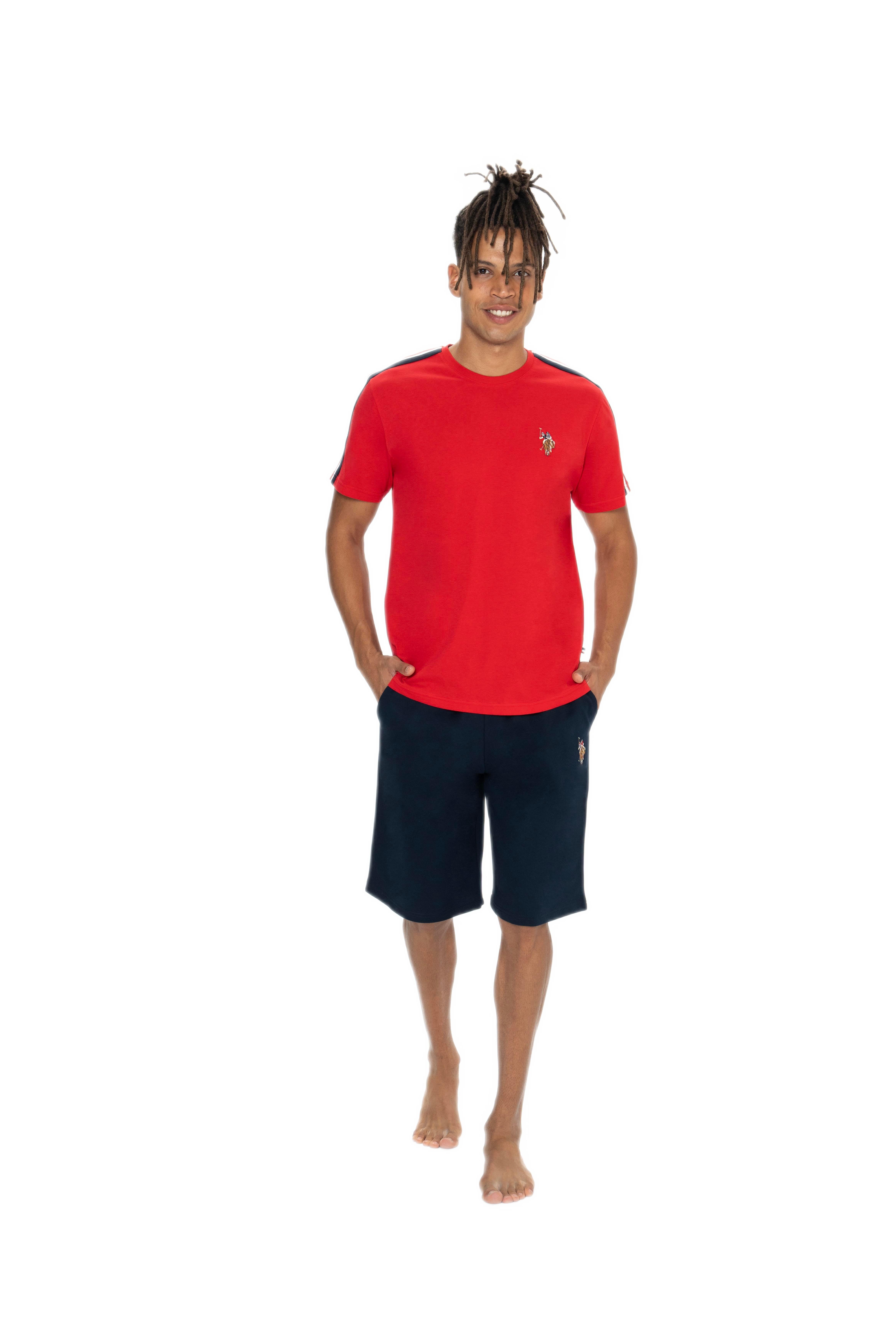 U.S. Polo Assn. Erkek Kırmızı Şort Takım 18868 