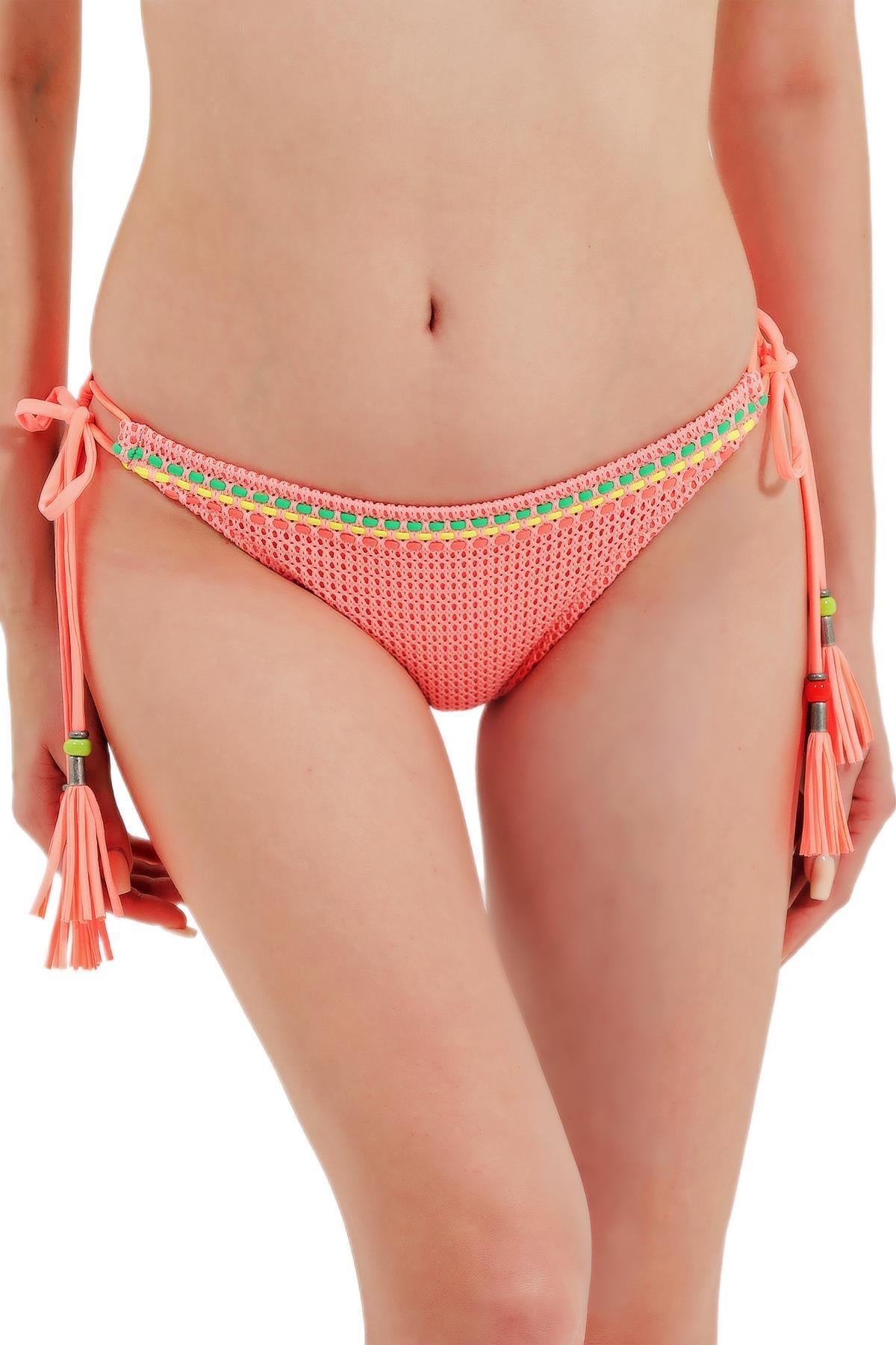 Zeki Cam Boncuk Detaylı Bikini Alt 
