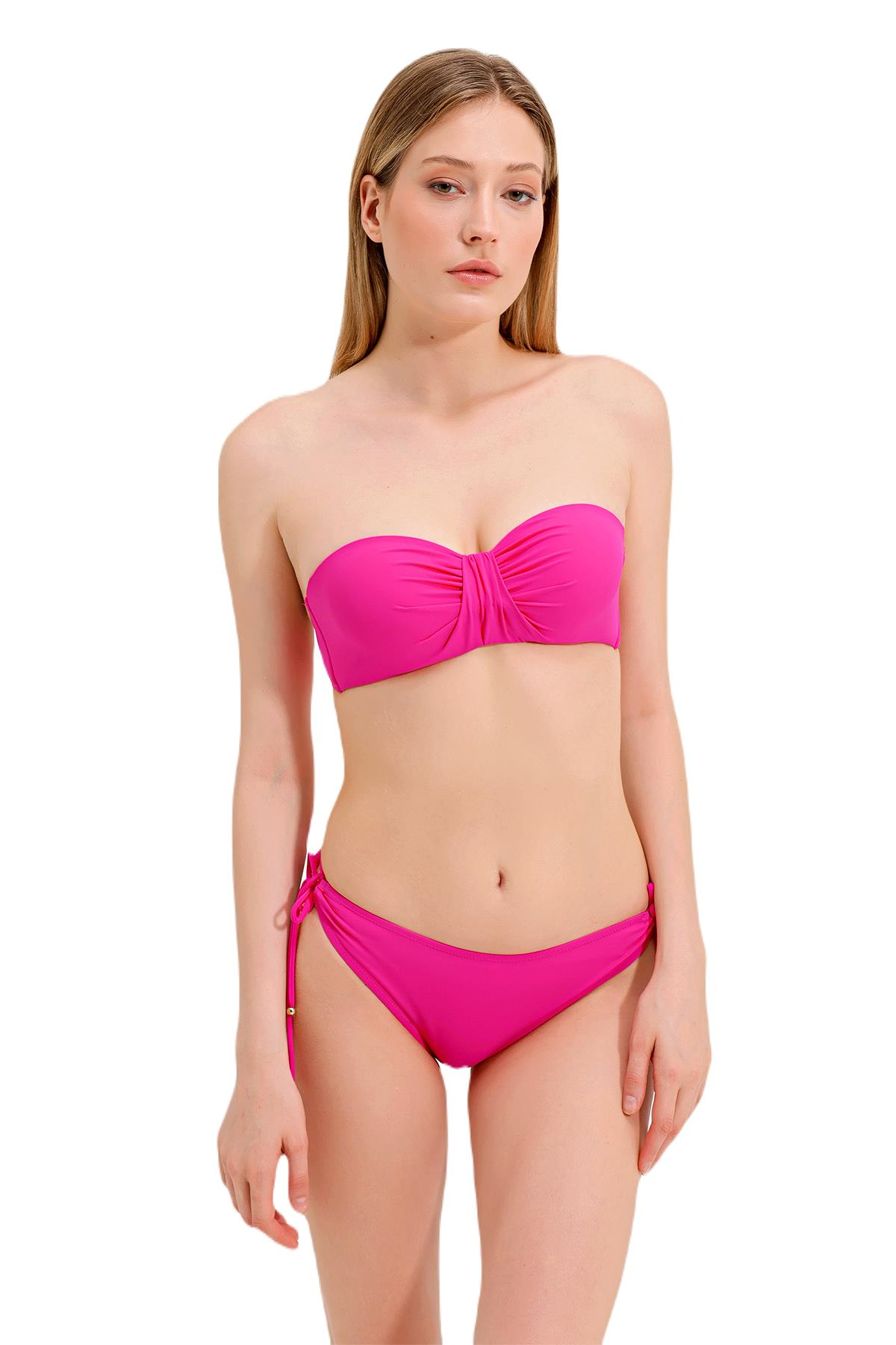 Zeki Kaplı Pembe Bikini Takım