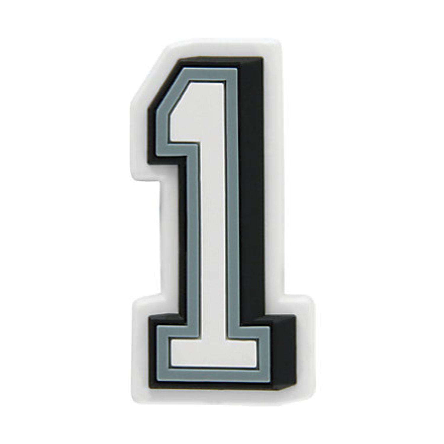 Jibbitz B W Number 1 J03005