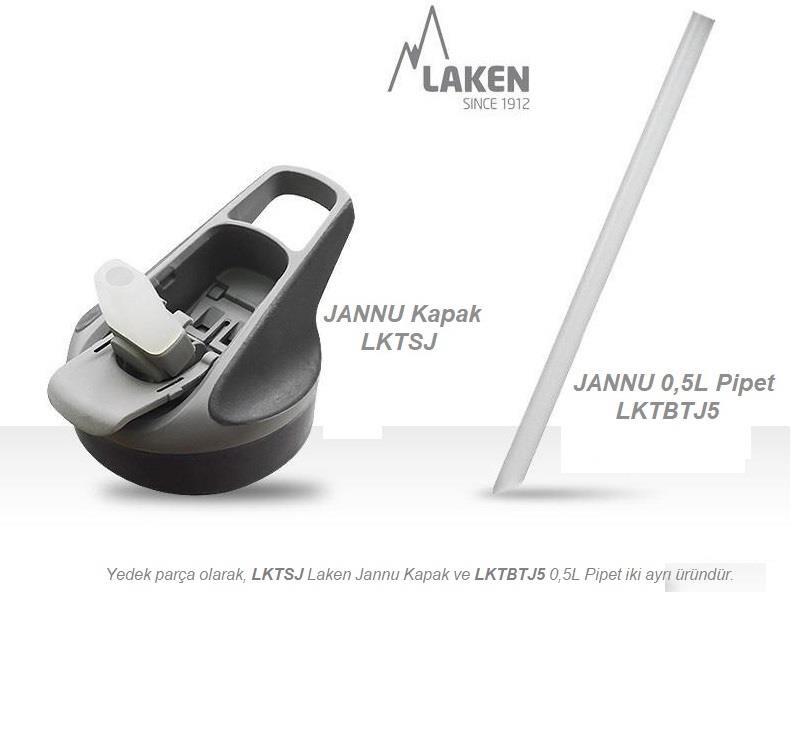 Laken Çelik 18/8 Jannu Termos Şişe 0,50L - Beyaz LKTJ5B