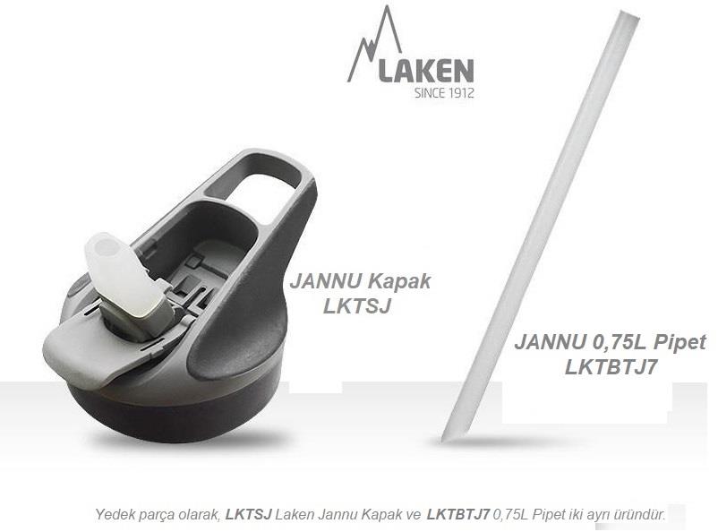 Laken Çelik 18/8 Jannu Termos Şişe 0,75L - Kırmızı LKTJ7R