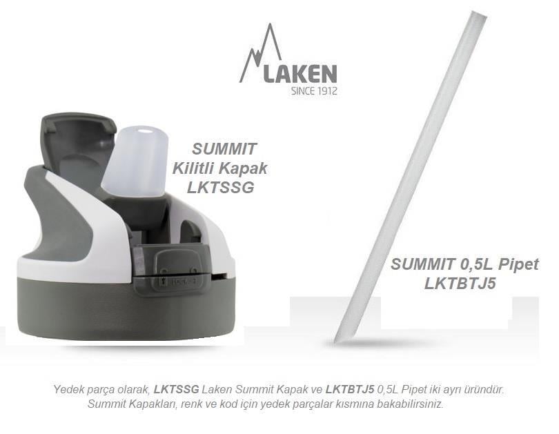 Laken 18/8 P.Çelik Summit Termos Şişe 0,50L - Beyaz LKTS5B