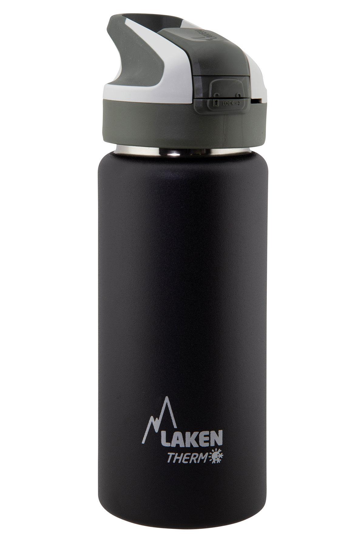 Laken 18/8 P.Çelik Summit Termos Şişe 0,50L  - Siyah LKTS5N