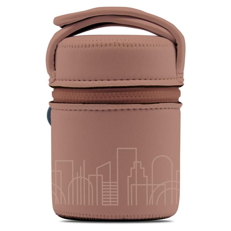 Laken Paslanmaz Çelik Termo Besin Saklama Kabı 0,5L + İzolasyon Kılıflı - DRINKLIFE CITY   DLP5C