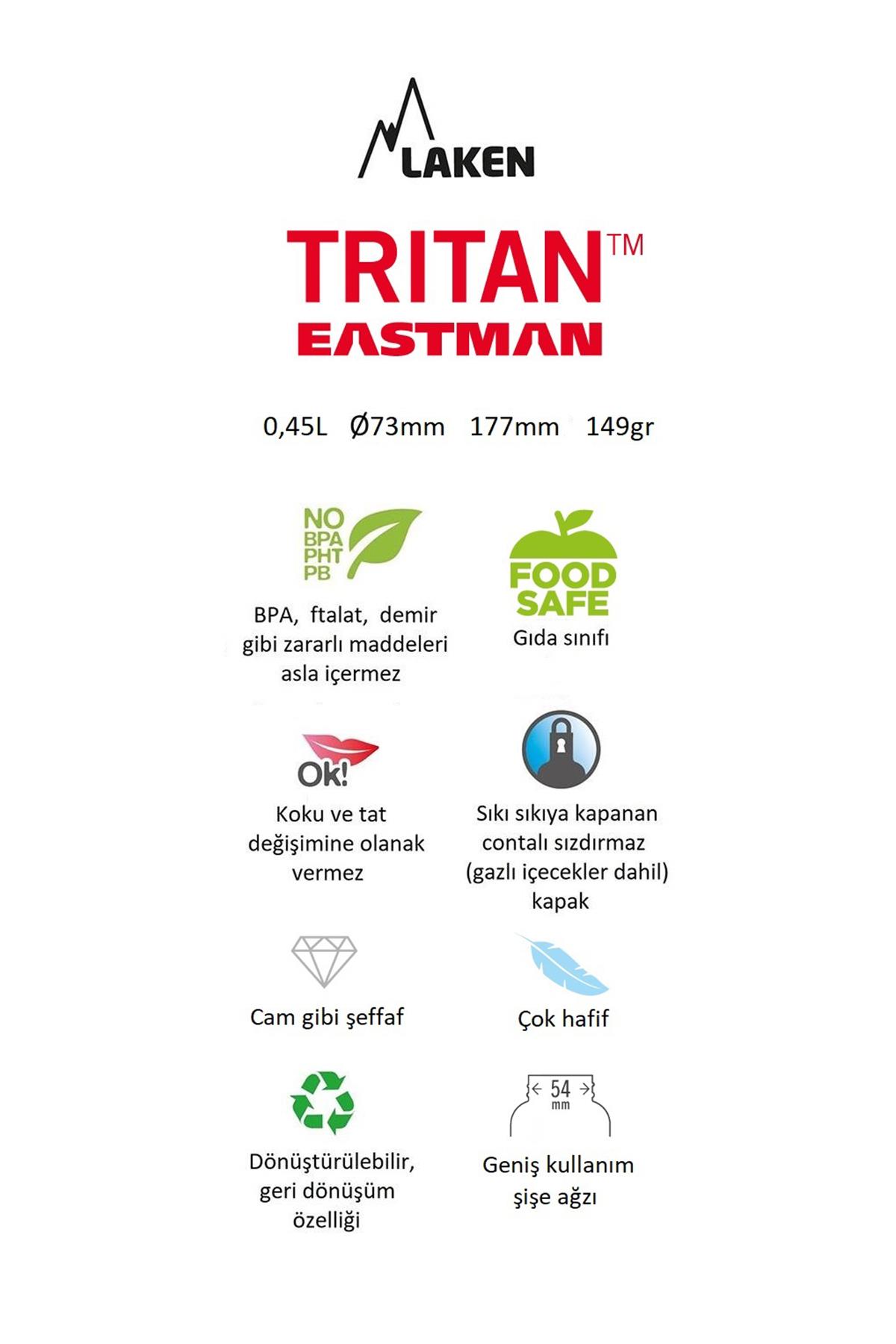 Laken Tritan Summit Şişe 0,45L - Pembe LKTNS4P