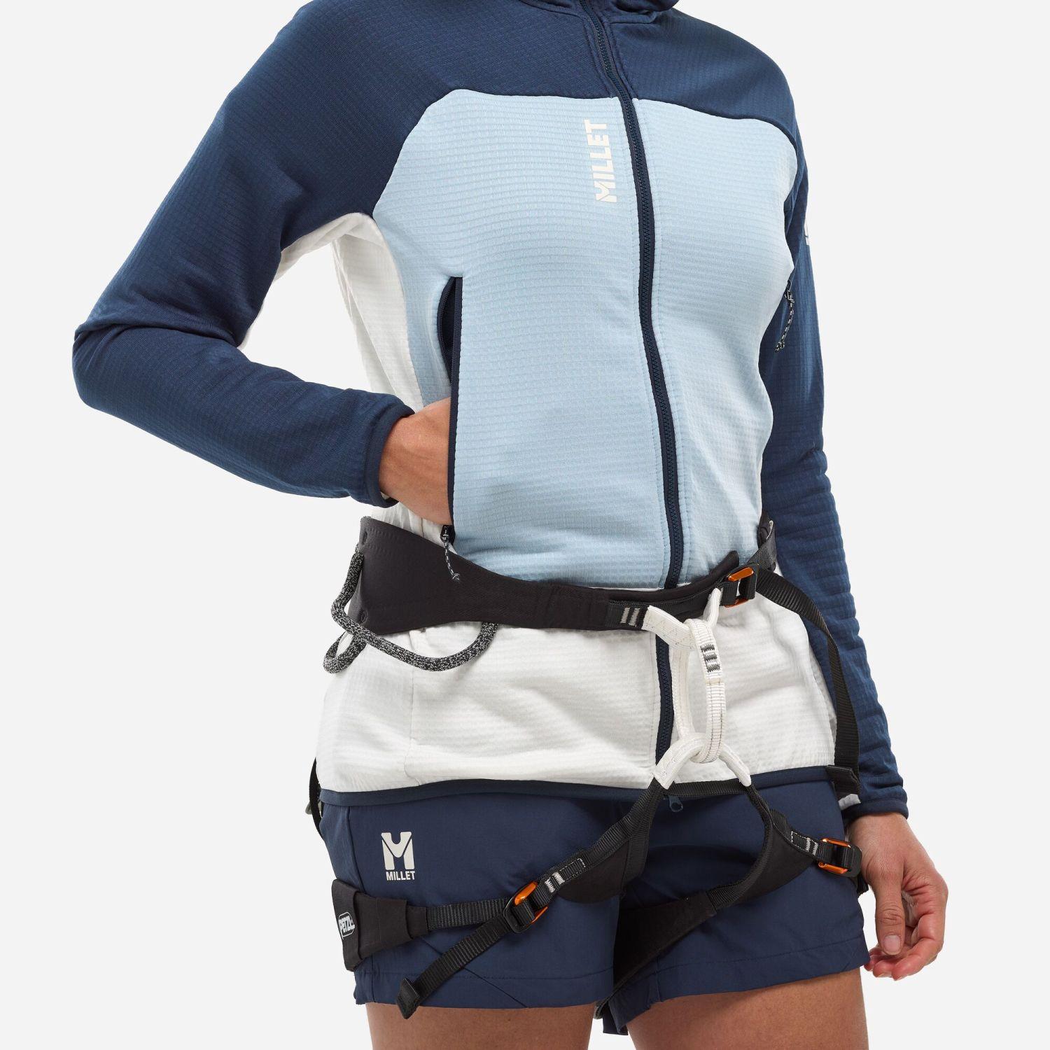 Millet FUSION GRID H Kadın Kapşonlu Tam Fermuar POLARTEC® POWER GRID™ Polar Ceket MIV9032 N9954