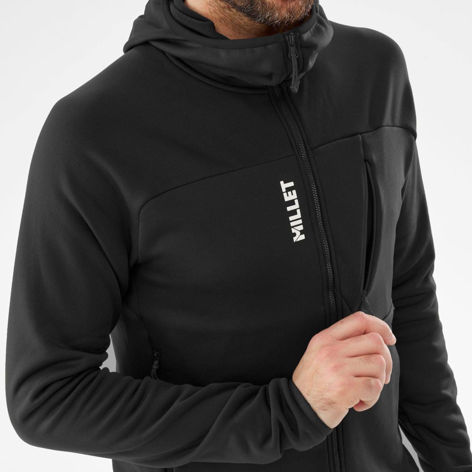 Millet SENECA FL HD Erkek Kapşonlu Polar Ceket tam Fermuar MIV10336 N0247