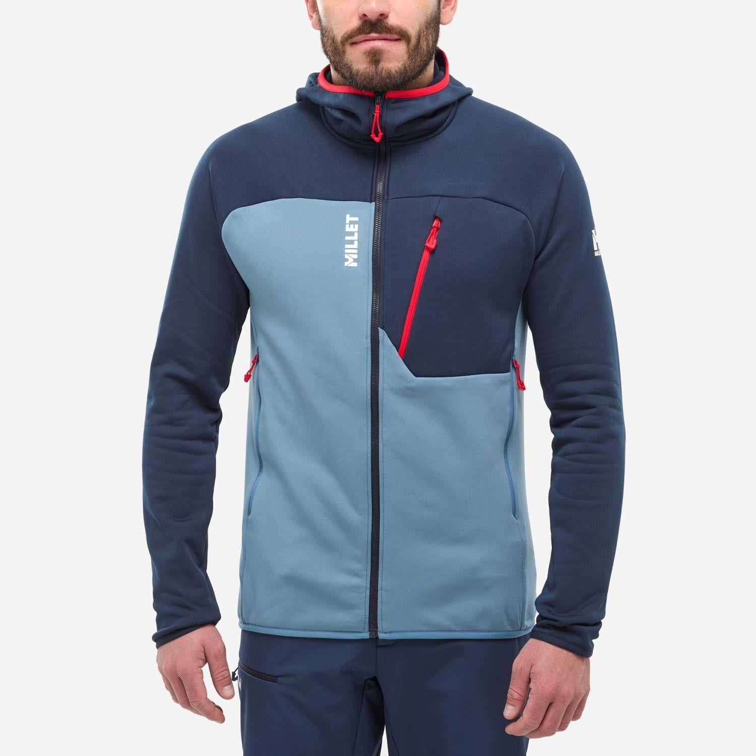 Millet SENECA FL HD Erkek Kapşonlu Polar Ceket tam Fermuar MIV10336 N9302