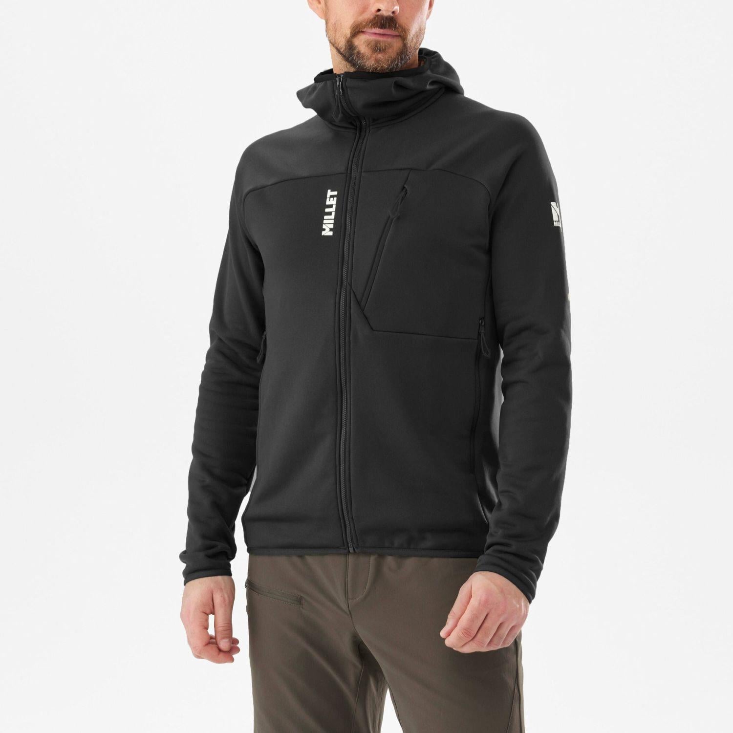 Millet SENECA FL HD Erkek Kapşonlu Polar Ceket tam Fermuar MIV10336 N0247