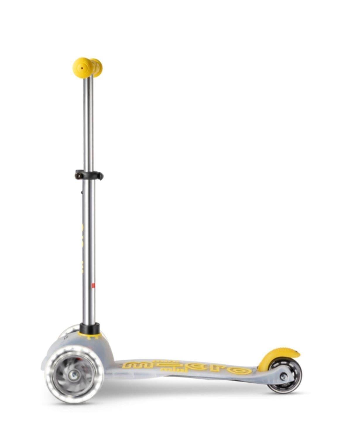 Mini Micro DELUXE FLUX LED NEON YELLOW Scooter MCR.MMD205