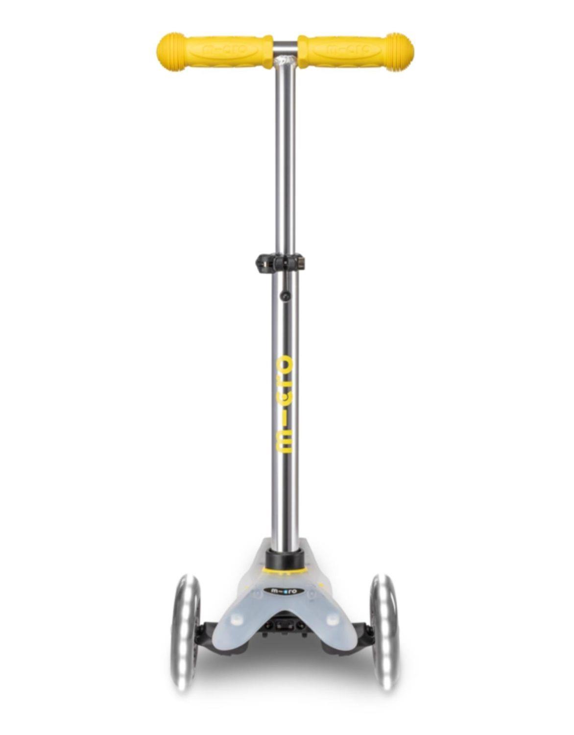 Mini Micro DELUXE FLUX LED NEON YELLOW Scooter MCR.MMD205
