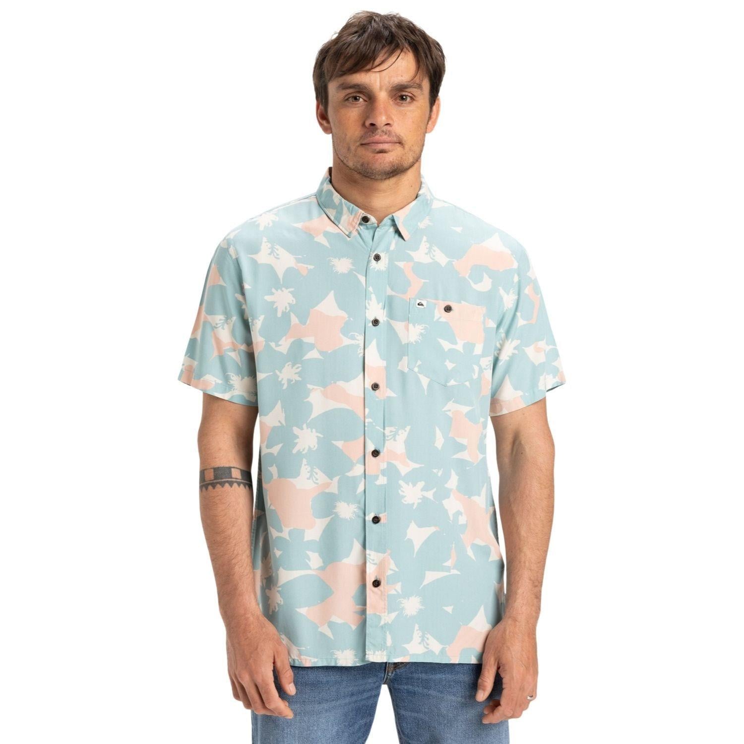 Quiksilver SAFE PARADISE SS Erkek Gömlek EQYWT04607-QK.BGW7