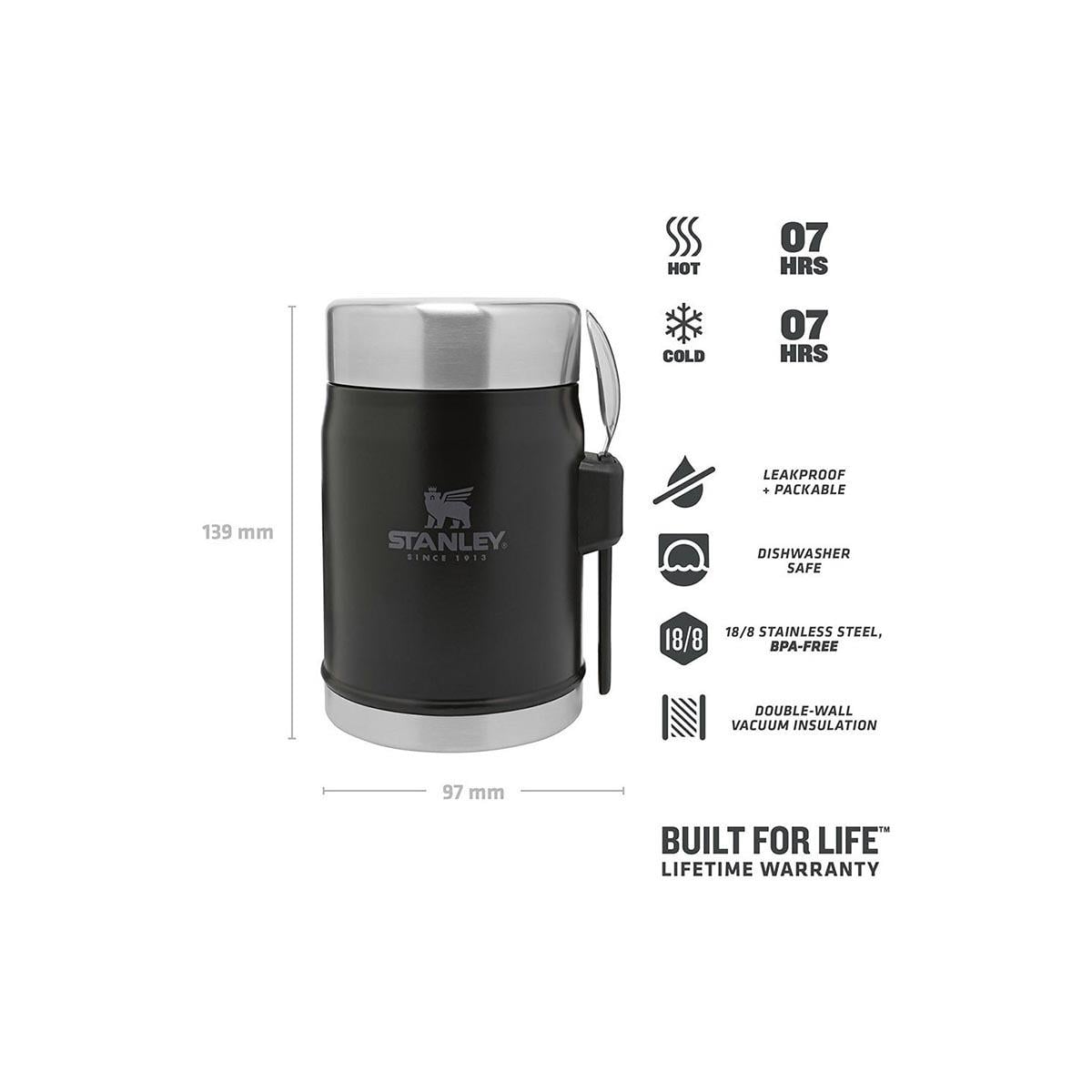 Stanley 1627719-STAN 14OZ CLASSIC VACFJ M.BLACK AS10-09382-005