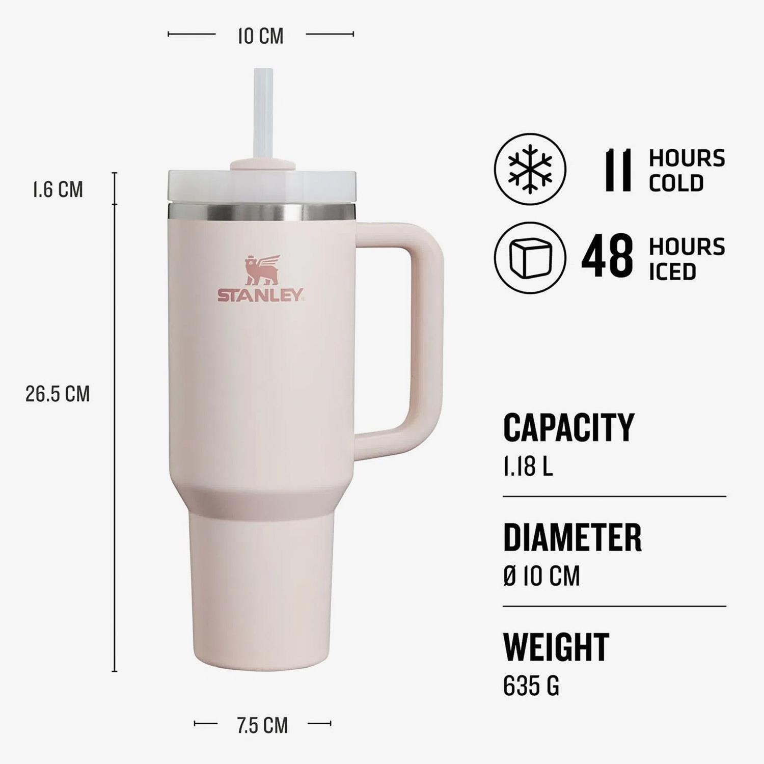Stanley 40OZ QNCHR 2.0 FLWSTATE TUMB ROSE QRTZ 2.0-EU Termos AS1013230023