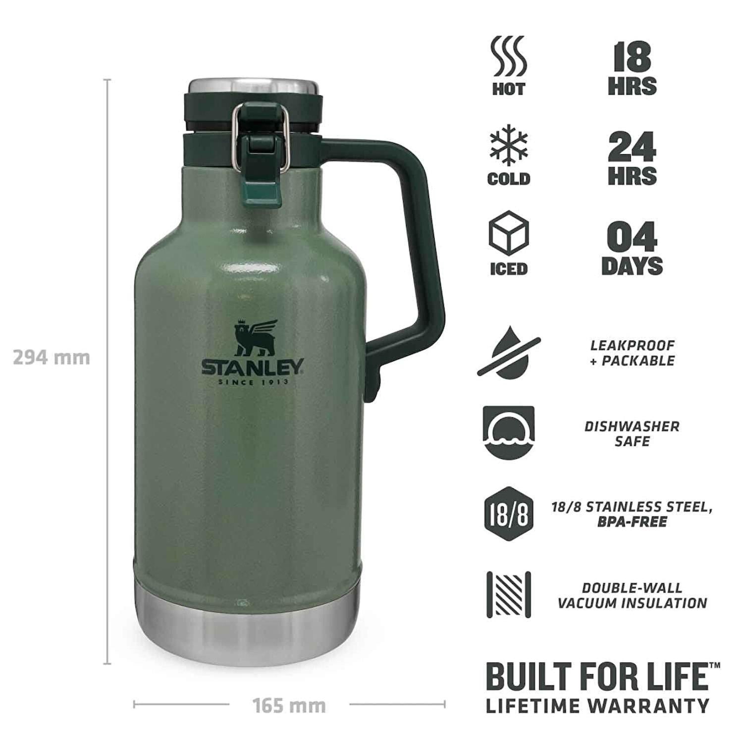 Stanley 64OZ Classıc Vac Growler H.Green EU AS1001941067
