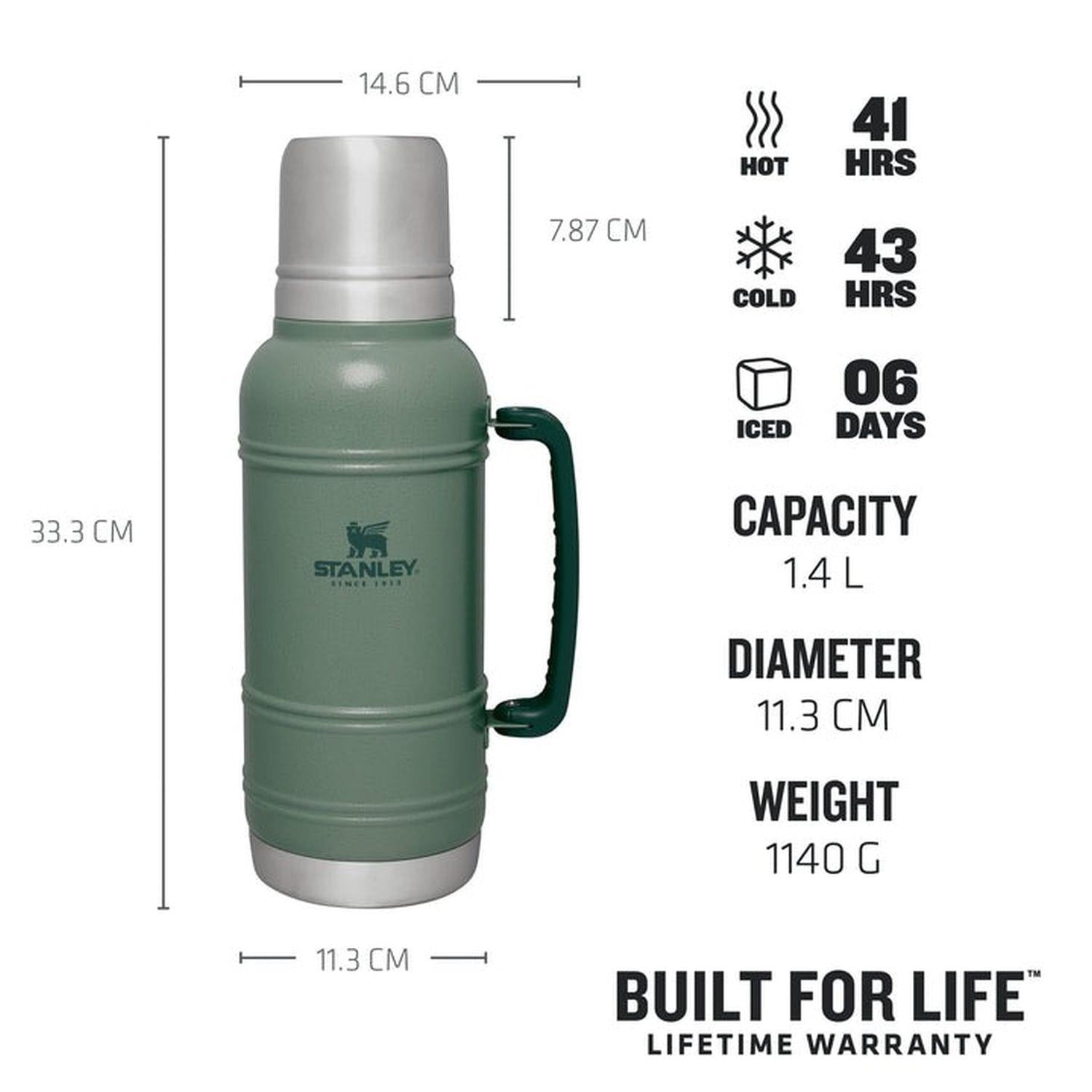 Stanley The Artisan Thermal Bottle 1.4L / 1.5QT Hammertone Green Termos Bardak AS1011429004