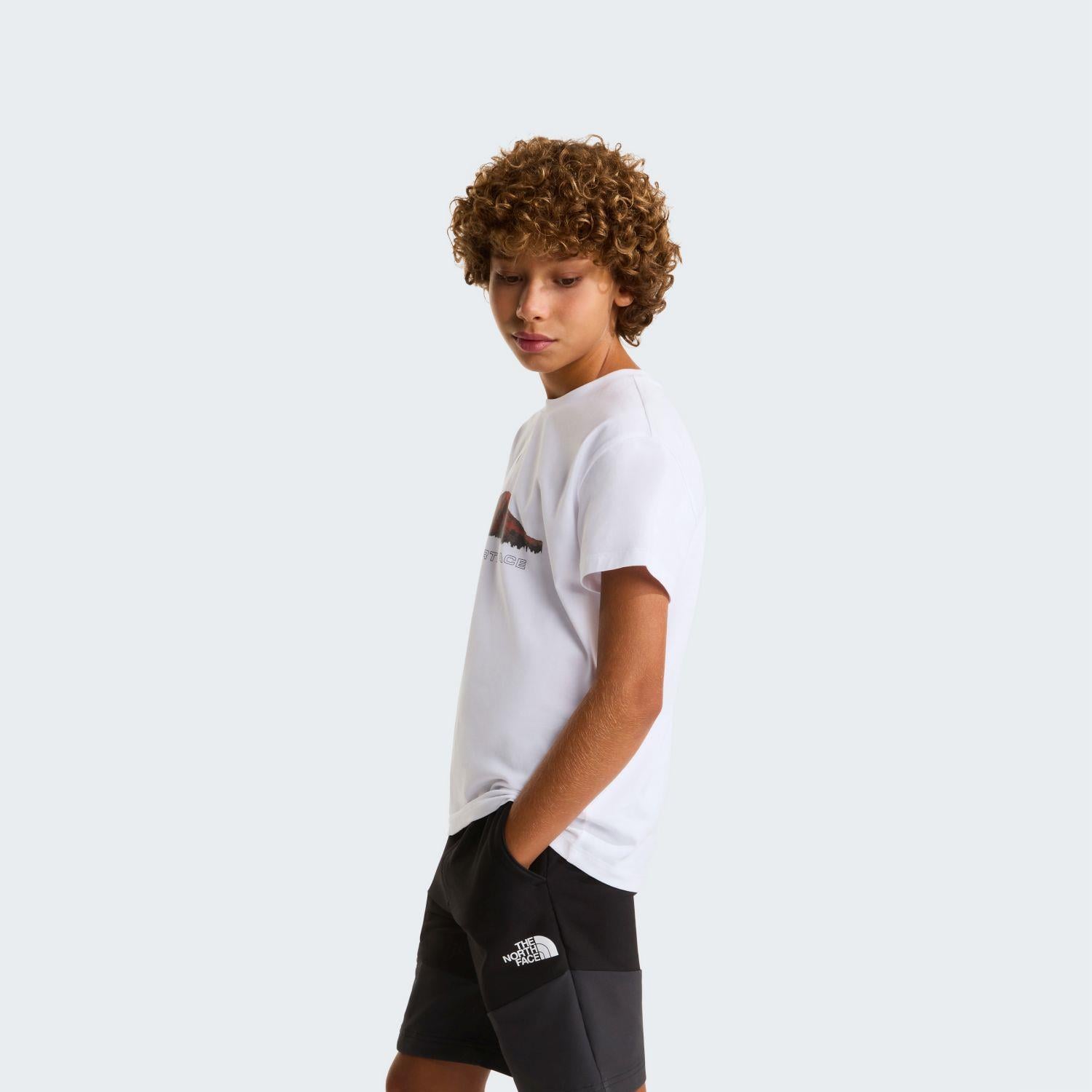 The North Face B MOUNTAIN NIGHT RELAXED SS TEE Genç Tişört NF0A8G1UFN41