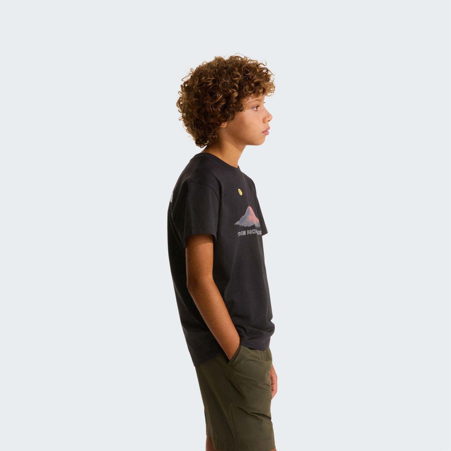 The North Face B MOUNTAIN NIGHT RELAXED SS TEE Genç Tişört NF0A8G1UJK31