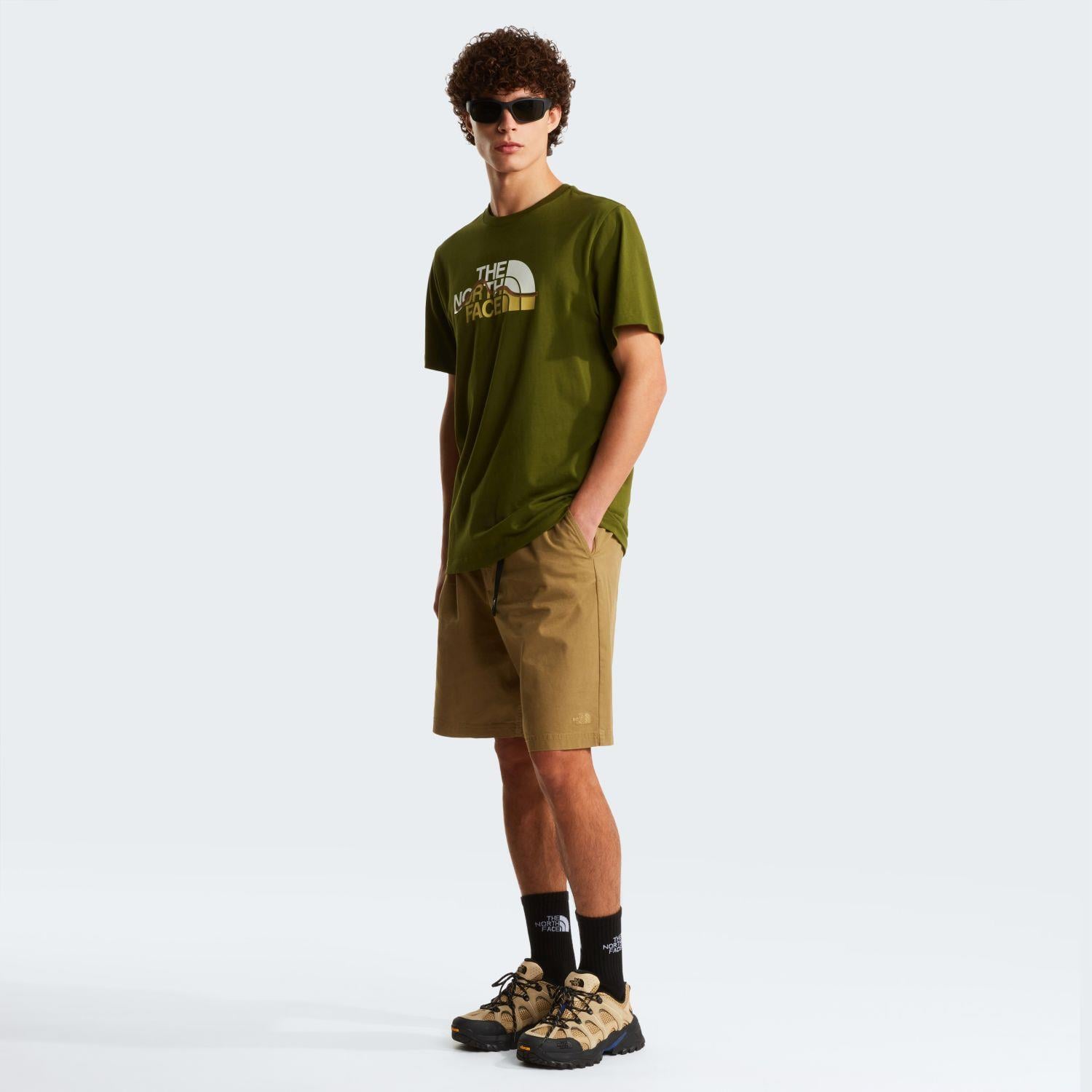 The North Face M MOUNTAIN LINE REGULAR SHORT SLEEVE TEE Erkek Tişört NF0A8GUXBRI1