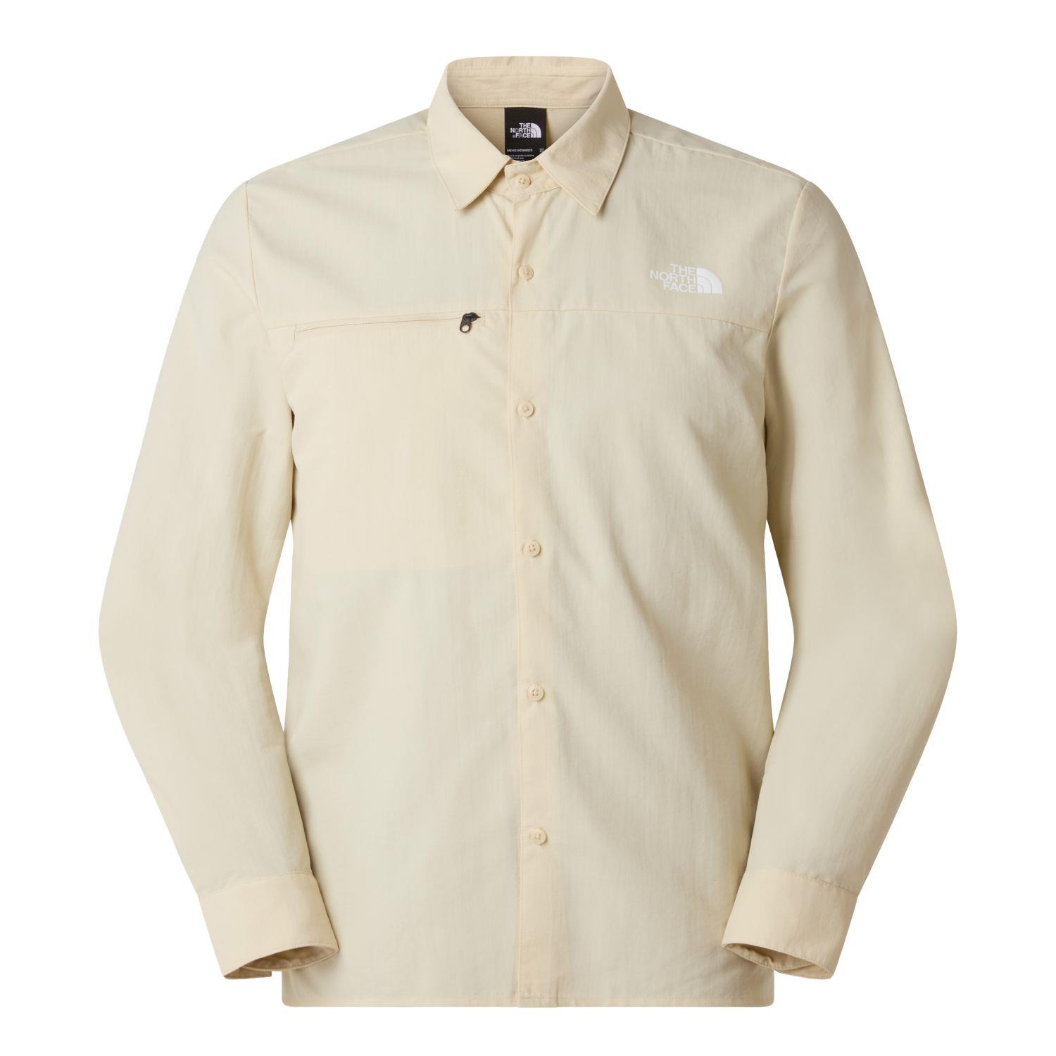 The North Face M PACKABLE LONG SLEEVE SHIRT Erkek Tişört NF0A8FTRDOM1
