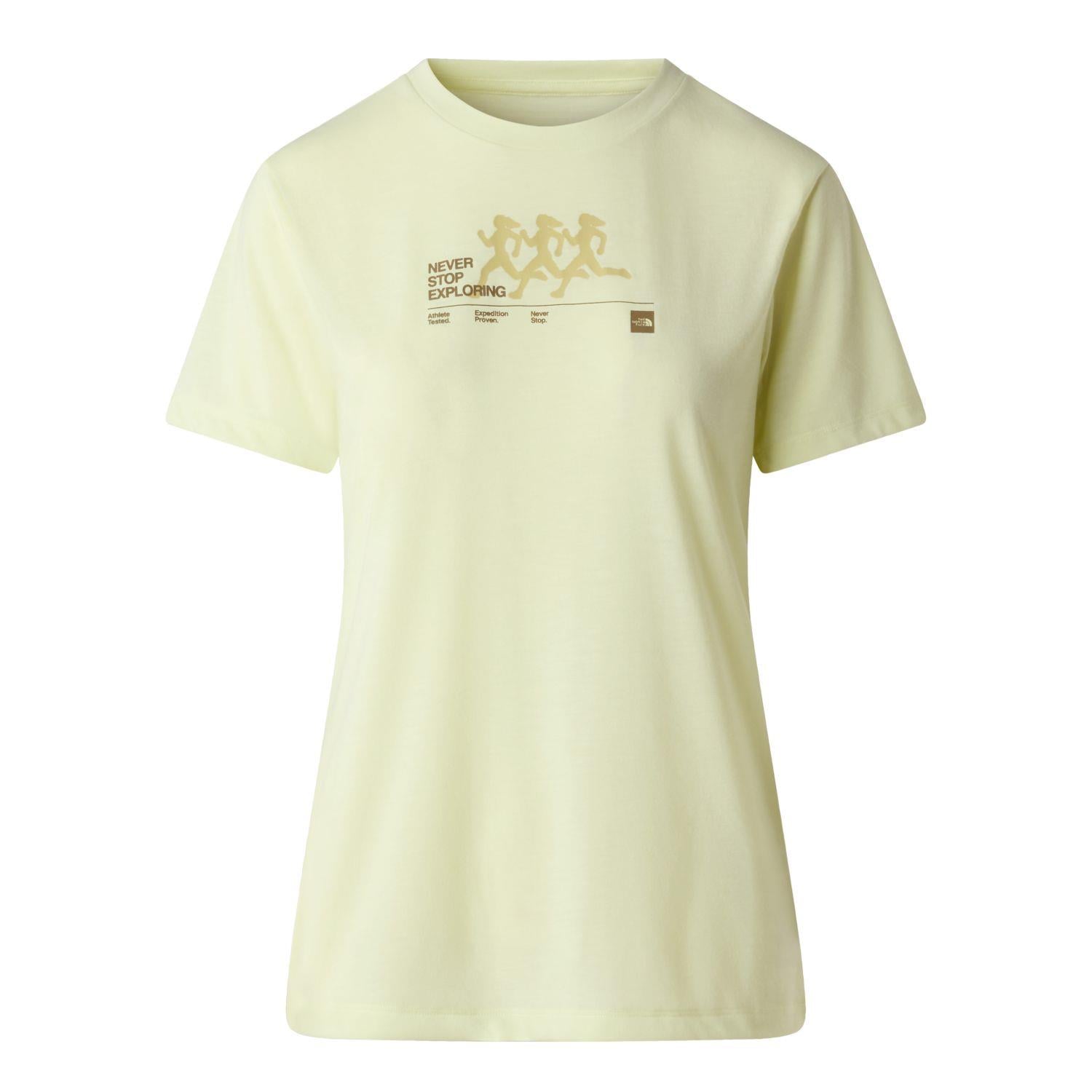 The North Face W BITMAP SILHOUETTE SHORT SLEEVES TEE-GR Kadın Tişört NF0A8G0CG6O1