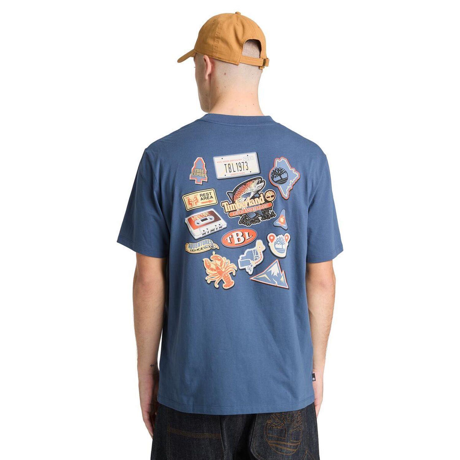 Timberland Magnet Back Graphic Tee Erkek Tişört TB0A5MNVEYO1
