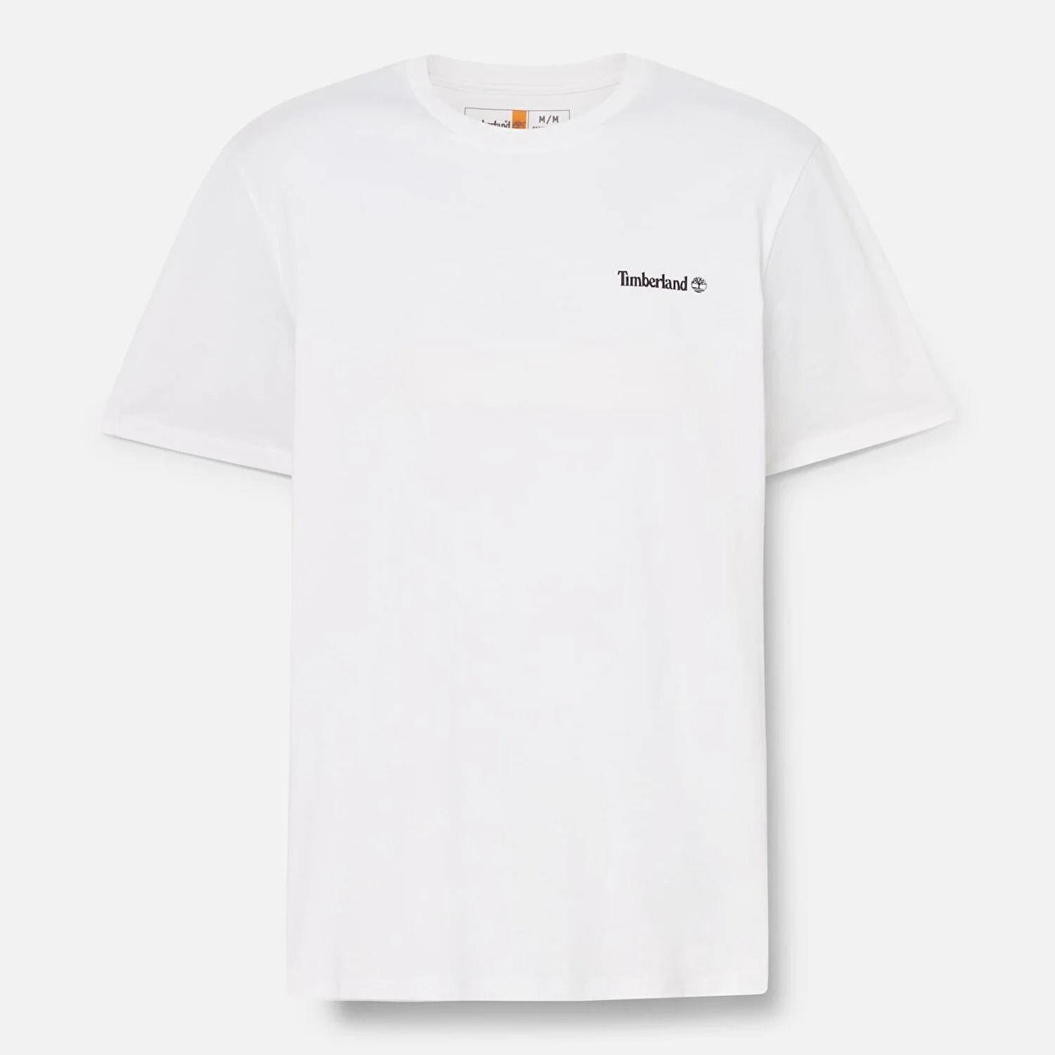 Timberland Small Linear Logo Print Tee Erkek Tişört TB0A5QQT1001