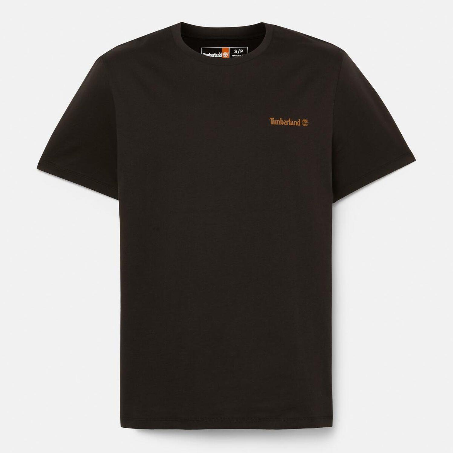 Timberland Small Linear Logo Print Tee Erkek Tişört TB0A5QQT0011