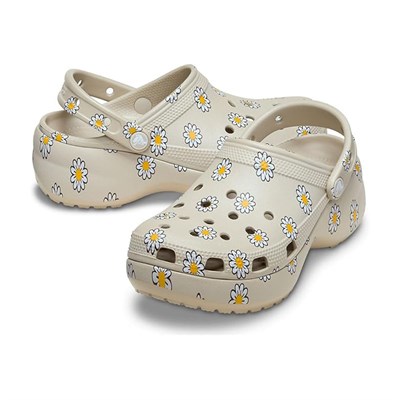 Crocs Classic Platform Floral Clog Kadın Terlik CR212668 CRC.1WY