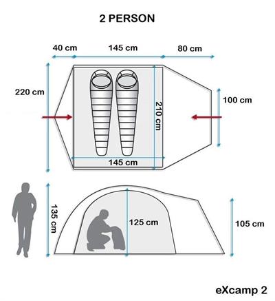 Evolite EXCAMP2 2 KİŞİLİK ÇADIR EVO-9209
